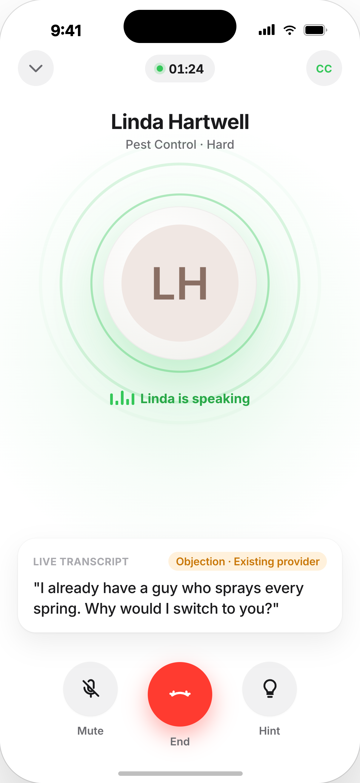 Knock, live voice call